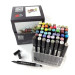 Набір маркерів SketchMarker Brush Asia style - Азіатський стиль 48 шт. (В пластик. Кейсі), SMB-48ASIA