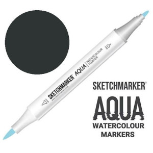 Маркер акварельний SketchMarker Aqua Pro Чорний, SMA-BLACK