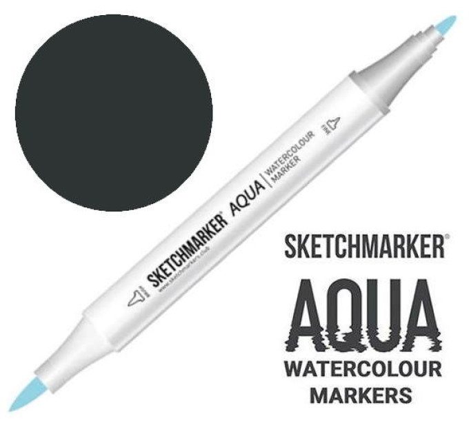 Маркер акварельний SketchMarker Aqua Pro Чорний, SMA-BLACK