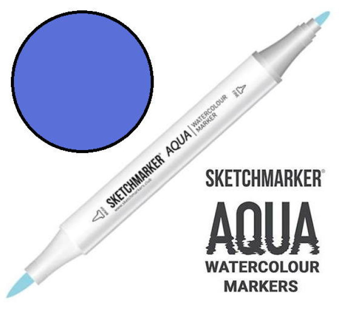 Маркер акварельний SketchMarker Aqua Pro Черничний, SMA-BLUEB
