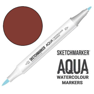 Маркер акварельный SketchMarker Aqua Pro Красно-коричневый, SMA-BRHENN