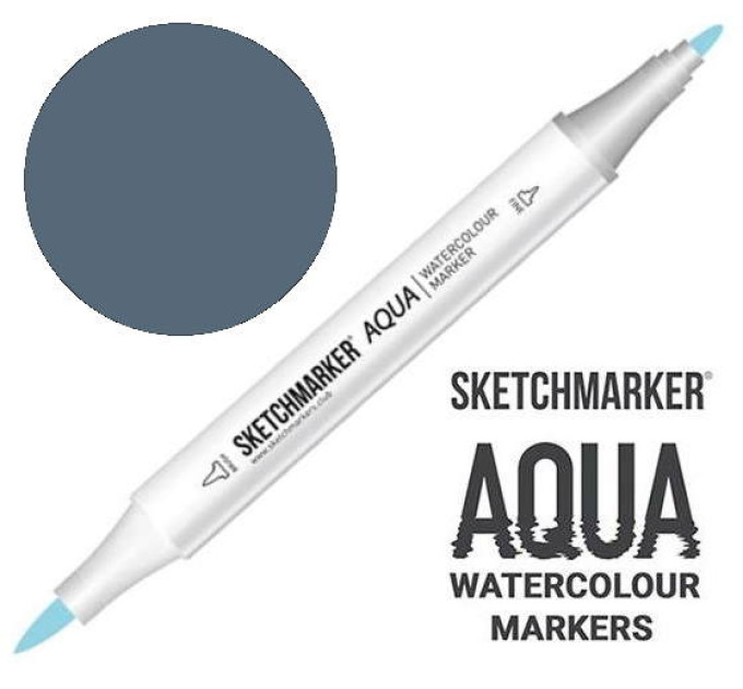 Маркер акварельний SketchMarker Aqua Pro Сірий холодний, SMA-CG