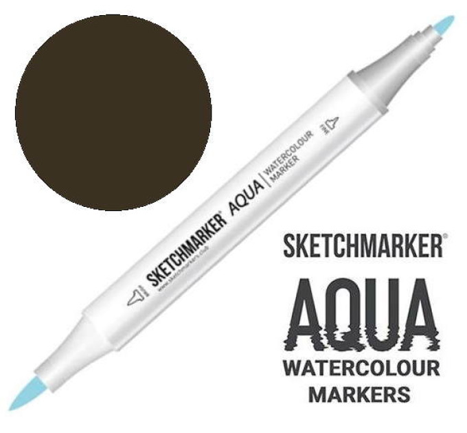 Маркер акварельний SketchMarker Aqua Pro Темний шоколад, SMA-DCHOC