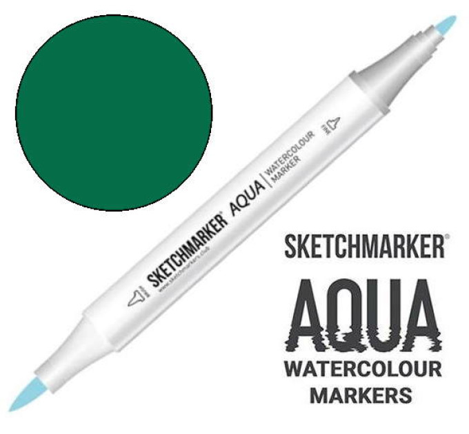 Маркер акварельний SketchMarker Aqua Pro Зелений свіжий, SMA-FRGR