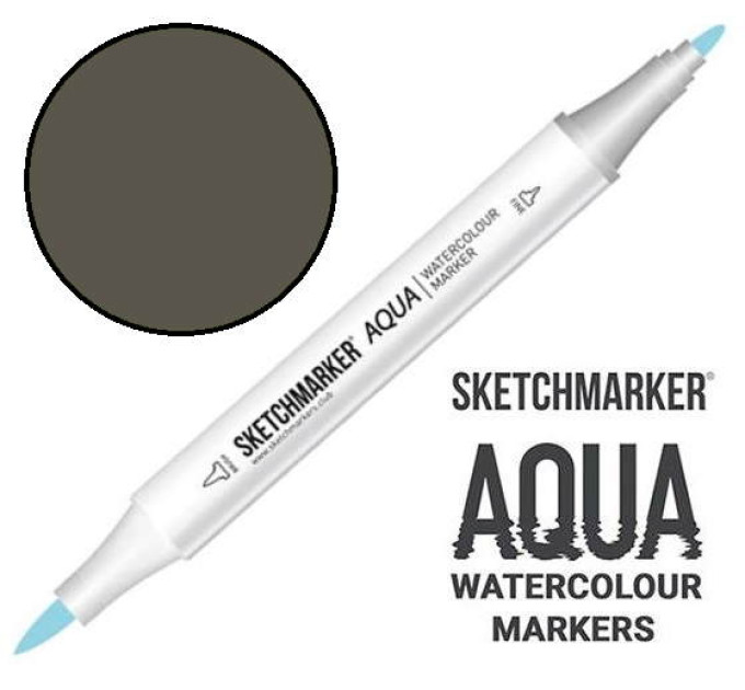 Маркер акварельний SketchMarker Aqua Pro Зелений прозорий, SMA-INV