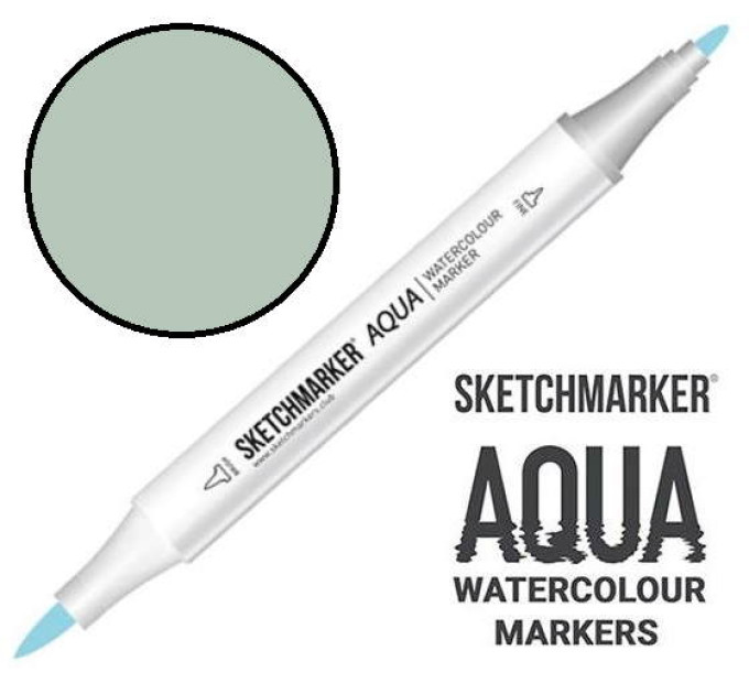 Маркер акварельний SketchMarker Aqua Pro шиферно-зелений, SMA-SGREEN