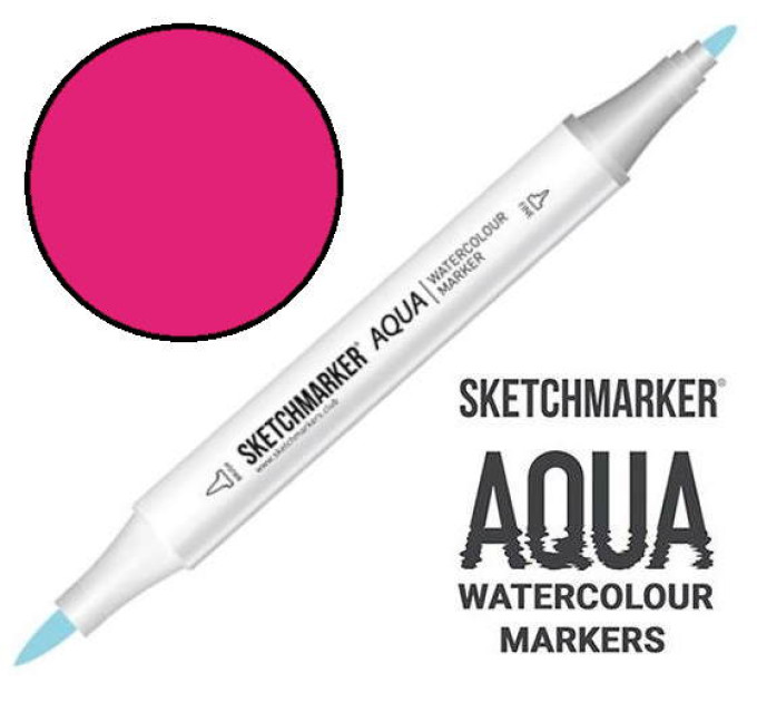 Маркер акварельний SketchMarker Aqua Pro Рожевий яскравий, SMA-VIVID