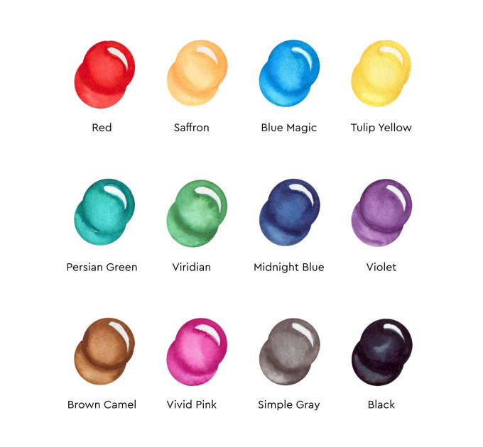 Акварельні маркери набір SketchMarker Aqua Pro Candy, 12 колір, SMA-12CAND