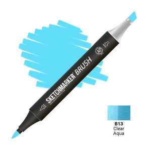Маркер SketchMarker Brush B13 Clear Aqua (Прозрачная вода) SMB-B13