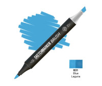 Маркер SketchMarker Brush B31 Blue Laguna (Синя Лагуна) SMB-B31