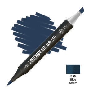Маркер SketchMarker Brush B50 Синий шторм SMB-B50