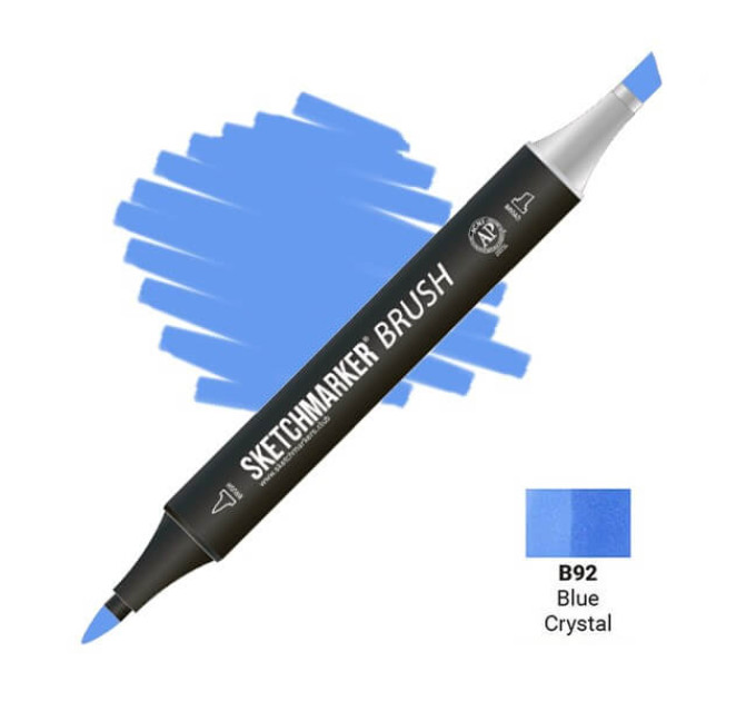 Маркер SketchMarker Brush B92 Blue Crystal (Блакитний кристал) SMB-B92