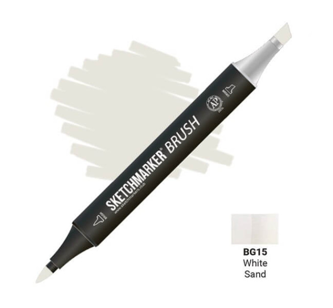 Маркер SketchMarker Brush BG15 White Sand (Білий пісок) SMB-BG15