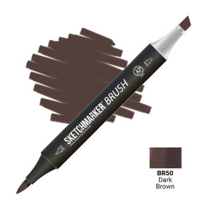 Маркер SketchMarker Brush BR50 Темно-коричневий SMB-BR50