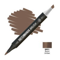 Маркер SketchMarker Brush BR51 Burnt Umber (Палена умбра) SMB-BR51