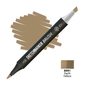 Маркер SketchMarker Brush BR81 Earth Yellow (Грунт) SMB-BR81