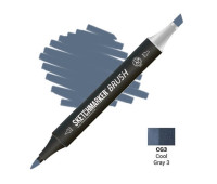 Маркер SketchMarker Brush CG3 Cool gray 3 (Прохолодний сірий 3) SMB-CG3