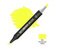 Маркер SketchMarker Brush FL1 Флуоресцентний жовтий SMB-FL1