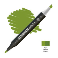 Маркер SketchMarker Brush G11 Yellow Green (Жовто зелений) SMB-G11