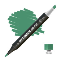 Маркер SketchMarker Brush G111 Viridian (Блакитно зелений) SMB-G111