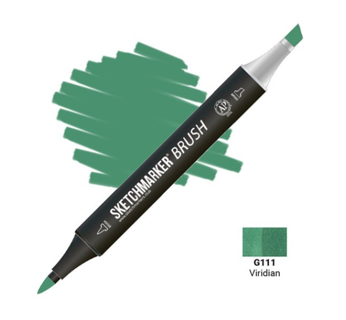 Маркер SketchMarker Brush G111 Viridian (Блакитно зелений) SMB-G111