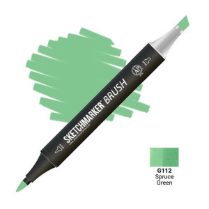 Маркер SketchMarker Brush G112 Spruce Green (Зелена ялина) SMB-G112