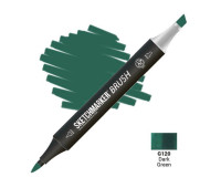 Маркер SketchMarker Brush G120 Dark Green (Темний зелений) SMB-G120