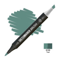 Маркер SketchMarker Brush G130 Teal (Зеленувато-блакитний) SMB-G130