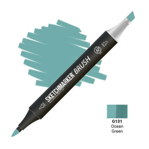 Маркер SketchMarker Brush G131 Ocean Green (Зелений океан) SMB-G131
