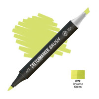 Маркер SketchMarker Brush G22 Chrome Green (Зелений хром) SMB-G22