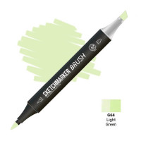 Маркер SketchMarker Brush G64 Light Green (Світло зелений) SMB-G64