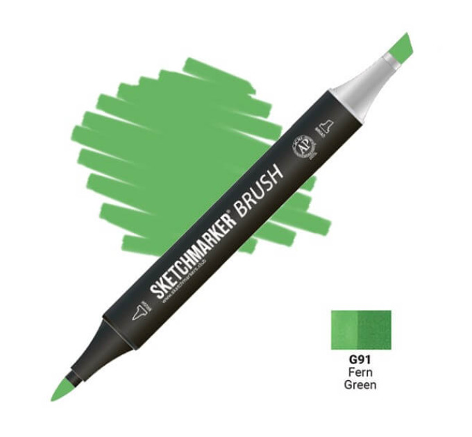 Маркер SketchMarker Brush G91 Зелена папороть SMB-G91