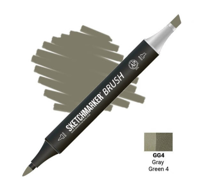 Маркер SketchMarker Brush GG4 Сіро-зелений 4 SMB-GG4