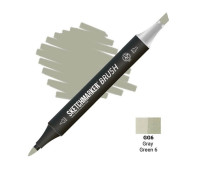Маркер SketchMarker Brush GG6 Gray Green 6 (Сіро-зелений 6) SMB-GG6