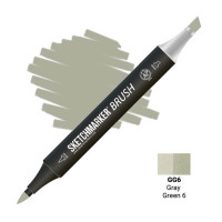 Маркер SketchMarker Brush GG6 Gray Green 6 (Сіро-зелений 6) SMB-GG6