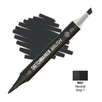 Маркер SketchMarker Brush NG1 Нейтральний сірий 1 SMB-NG1