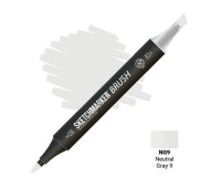 Маркер SketchMarker Brush NG9 Neutral Gray 9 (Нейтральний сірий 9) SMB-NG9
