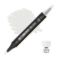 Маркер SketchMarker Brush NG9 Neutral Gray 9 (Нейтральний сірий 9) SMB-NG9