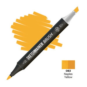 Маркер SketchMarker Brush O83 Naples Yellow (Жовтий Неаполь) SMB-O83