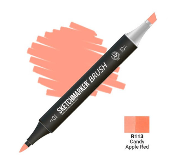 Маркер SketchMarker Brush R113 Карамельне яблуко Candy Apple Red SMB-R113