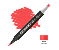 Маркер SketchMarker Brush R122 Vermilion (Яскраво червоний) SMB-R122