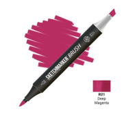 Маркер SketchMarker Brush R21 Deep Magenta (Глибокий Пурпурний) SMB-R21