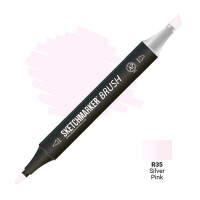 Маркер SketchMarker Brush R35 Silver Pink (Сріблясто рожевий) SMB-R35