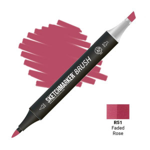 Маркер SketchMarker Brush R51 Faded rose (Зів'яла троянда) SMB-R51