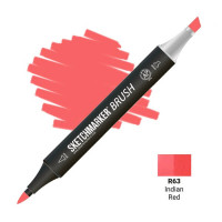 Маркер SketchMarker Brush R63 Індійський червоний SMB-R63