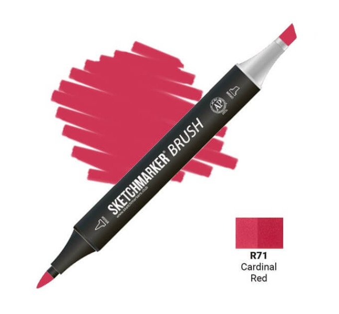 Маркер SketchMarker Brush R71 Cardinal Red (Червоний кардинал SMB-R71)