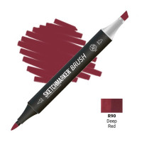 Маркер SketchMarker Brush R90 Deep Red (Глибокий червоний) SMB-R90