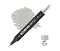Маркер SketchMarker Brush SG7 Simple Gray 7 (Простий сірий 7) SMB-SG7