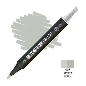 Маркер SketchMarker Brush SG7 Simple Gray 7 (Простий сірий 7) SMB-SG7