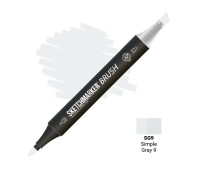 Маркер SketchMarker Brush SG9 Simple Gray 9 (Простий сірий 9) SMB-SG9